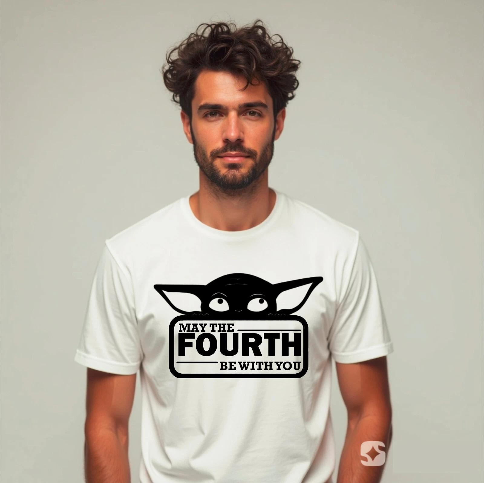May The Fourth be with You T-Shirt, Star Movie Wars Fan Funny Rude Mens Kids Tee S
May The Fourth be with You T-Shirt, Star Movie Wars Fan Funny Rude Mens Kids Tee S