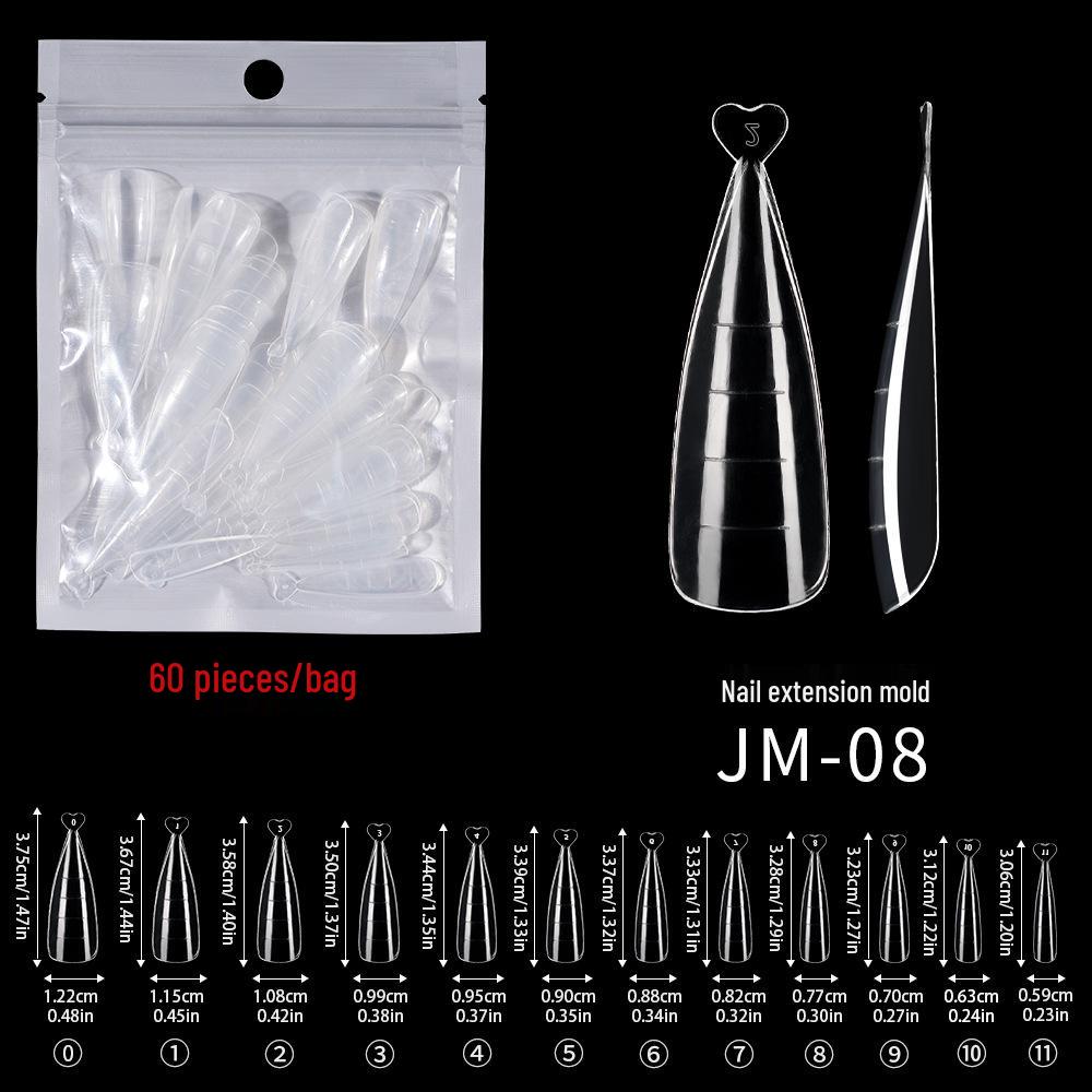 Crystal Paperless Holder Quick Light Therapy Nail Tips with Scale, 60 Pieces
Crystal Paperless Holder Quick Light Therapy Nail Tips with Scale, 60 Pieces