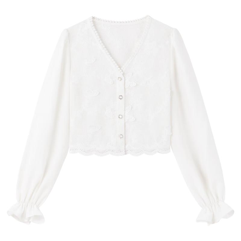 Qiushui Yiren Butterfly Embroidery Lace Two-Piece Set L
Qiushui Yiren Butterfly Embroidery Lace Two-Piece Set L