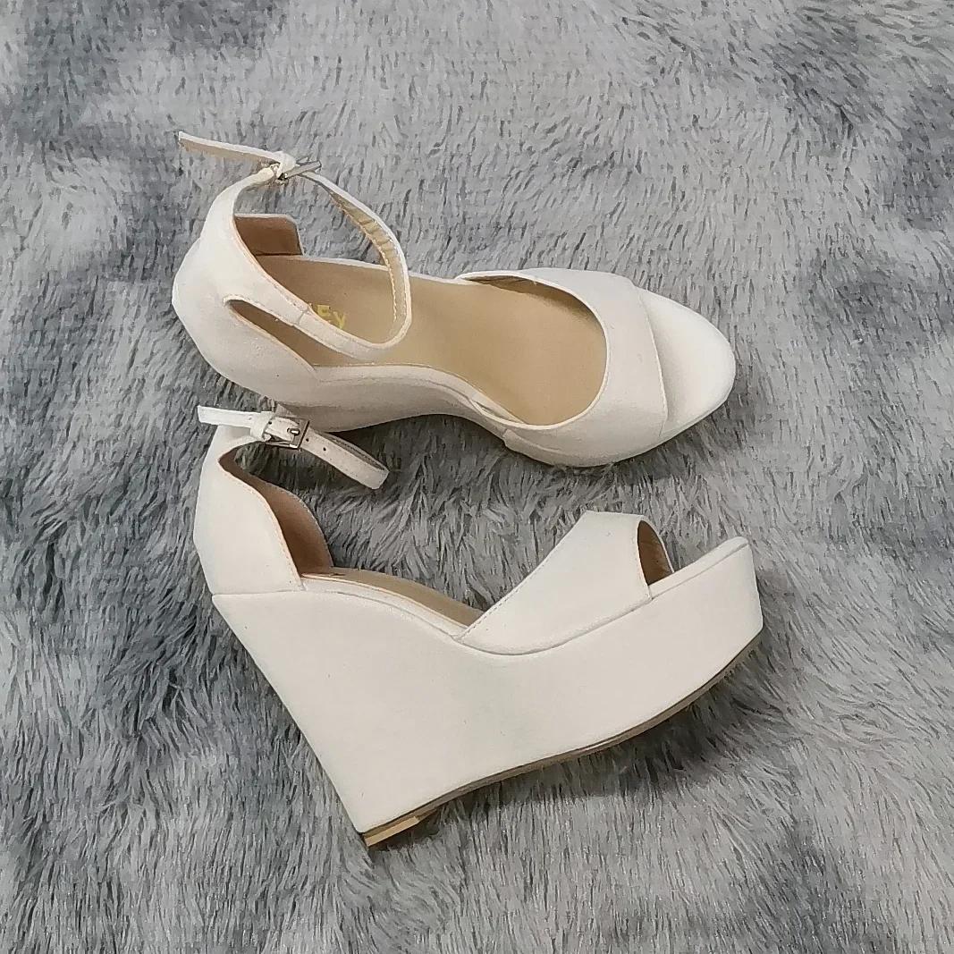 Women Platform Wedge Sandals Summer 14cm Sexy Peep Toe Ankle Strap High Heels Party Red Wedding Dress Ladies Shoes Large Size 42 35
Women Platform Wedge Sandals Summer 14cm Sexy Peep Toe Ankle Strap High Heels Party Red Wedding Dress Ladies Shoes Large Size 42 35