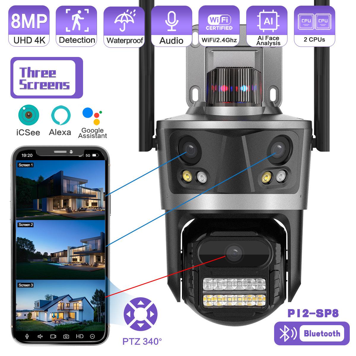 360° Outdoor Panoramic WiFi HD Camera with Gun-Ball Linkage for Seamless Monitoring
360° Outdoor Panoramic WiFi HD Camera with Gun-Ball Linkage for Seamless Monitoring