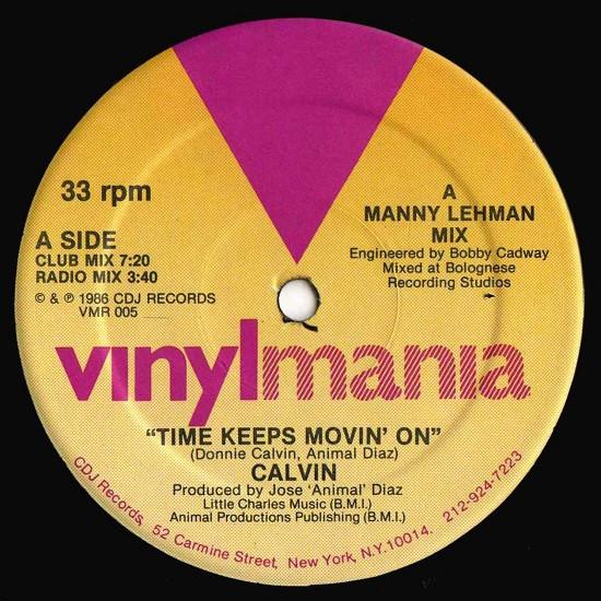 12inch Record DONNIE CALVIN - Time Keeps Movin On VMR005 Vinylmania 1986 US Dance & Electronica Used
12inch Record DONNIE CALVIN - Time Keeps Movin On VMR005 Vinylmania 1986 US Dance & Electronica Used