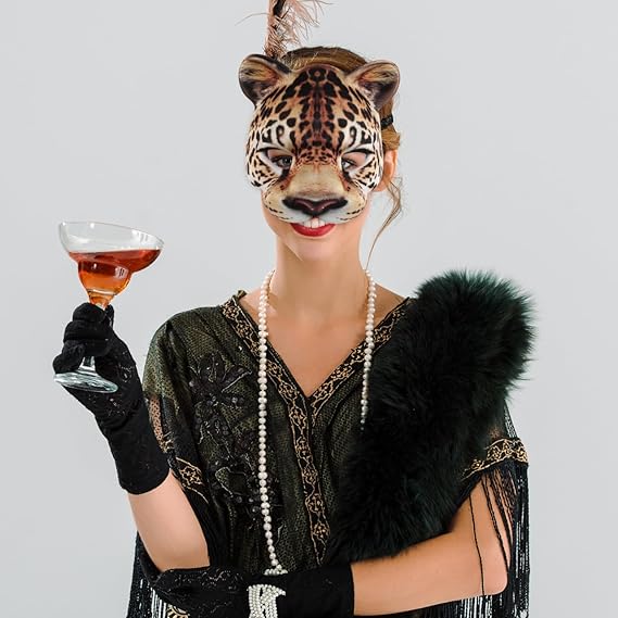 Party costume party EVA half-face animal cheetah mask, 3-pack Adult size коричневий
Party costume party EVA half-face animal cheetah mask, 3-pack Adult size коричневий