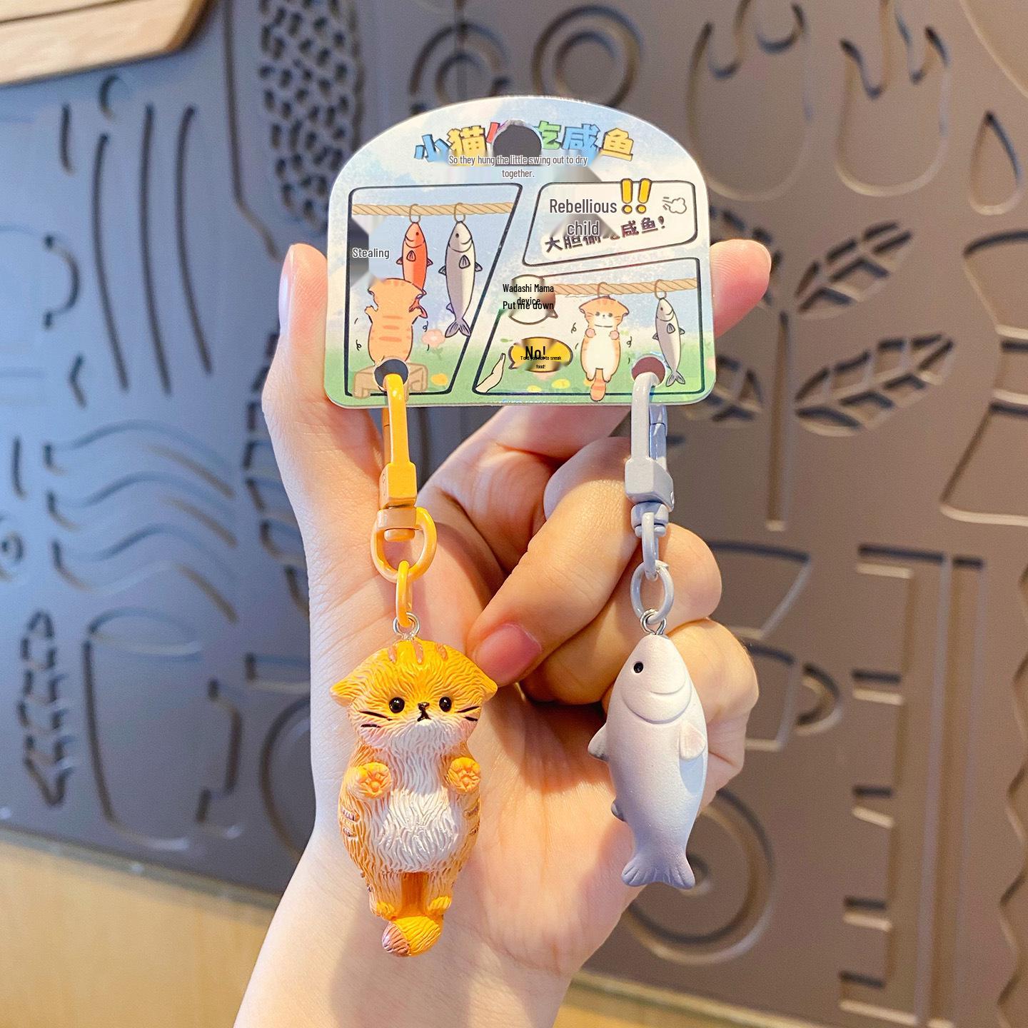Original Cute Greedy Cat Couple Pendant - Exquisite Resin Figurine Keychain, Best Friend Gift OPP Bag Packaging
Original Cute Greedy Cat Couple Pendant - Exquisite Resin Figurine Keychain, Best Friend Gift OPP Bag Packaging