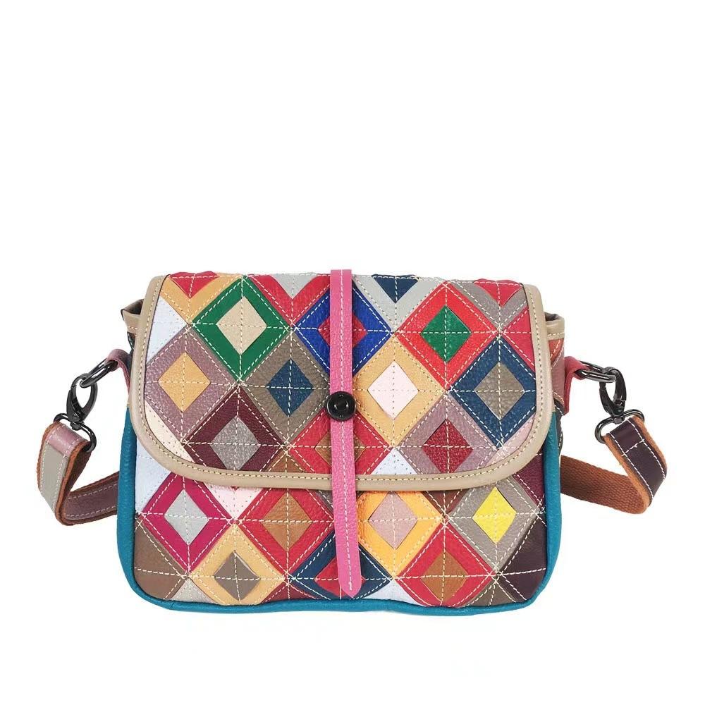 Retro Niche First-Layer Cowhide Leather Women S Bags, Underarm Bags, Colorful Splicing Contrasting Colors, Handmade Shoulder Bags, Small Bags.
Retro Niche First-Layer Cowhide Leather Women S Bags, Underarm Bags, Colorful Splicing Contrasting Colors, Handmade Shoulder Bags, Small Bags.