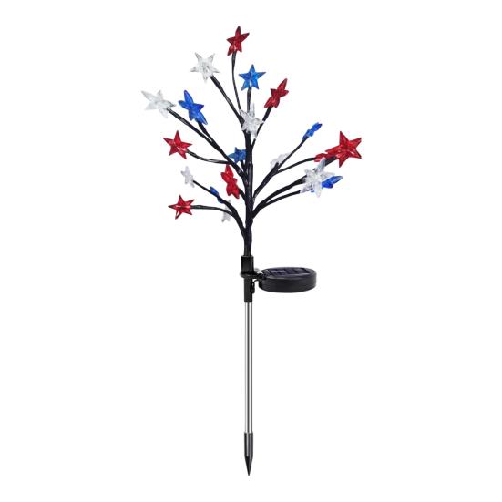 4th of July Solar Garden Lights, Red White Blue Star Outdoor String Lights, Waterproof 1pc A
4th of July Solar Garden Lights, Red White Blue Star Outdoor String Lights, Waterproof 1pc A