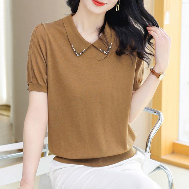 Женские свитера, пуловеры, лето 2025 года, короткий рукав, отложной воротник, черный вязаный свитер, женские топы, пуловер JJ307 One Size кофейный
Женские свитера, пуловеры, лето 2025 года, короткий рукав, отложной воротник, черный вязаный свитер, женские топы, пуловер JJ307 One Size кофейный