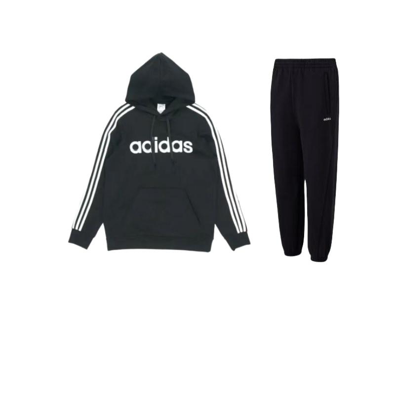 Adidas Повседневный спортивный комплект с капюшоном из полосатого флиса с длинным рукавом и средней талией, комплект унисекс, черный цвет JX9405+DQ3096 S
Adidas Повседневный спортивный комплект с капюшоном из полосатого флиса с длинным рукавом и средней талией, комплект унисекс, черный цвет JX9405+DQ3096 S