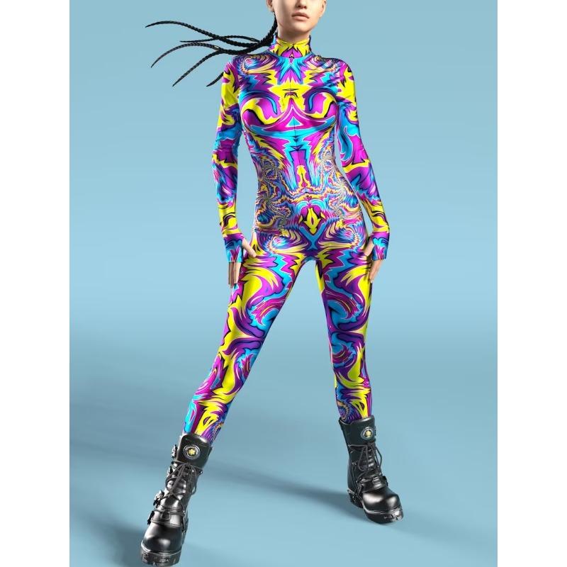 Разноцветный принтованный костюм скелета, женский комбинезон Zentai с застежкой-молнией спереди, комбинезоны для вечеринки на Хэллоуин, карнавальный праздничный наряд для шоу XL
Разноцветный принтованный костюм скелета, женский комбинезон Zentai с застежкой-молнией спереди, комбинезоны для вечеринки на Хэллоуин, карнавальный праздничный наряд для шоу XL