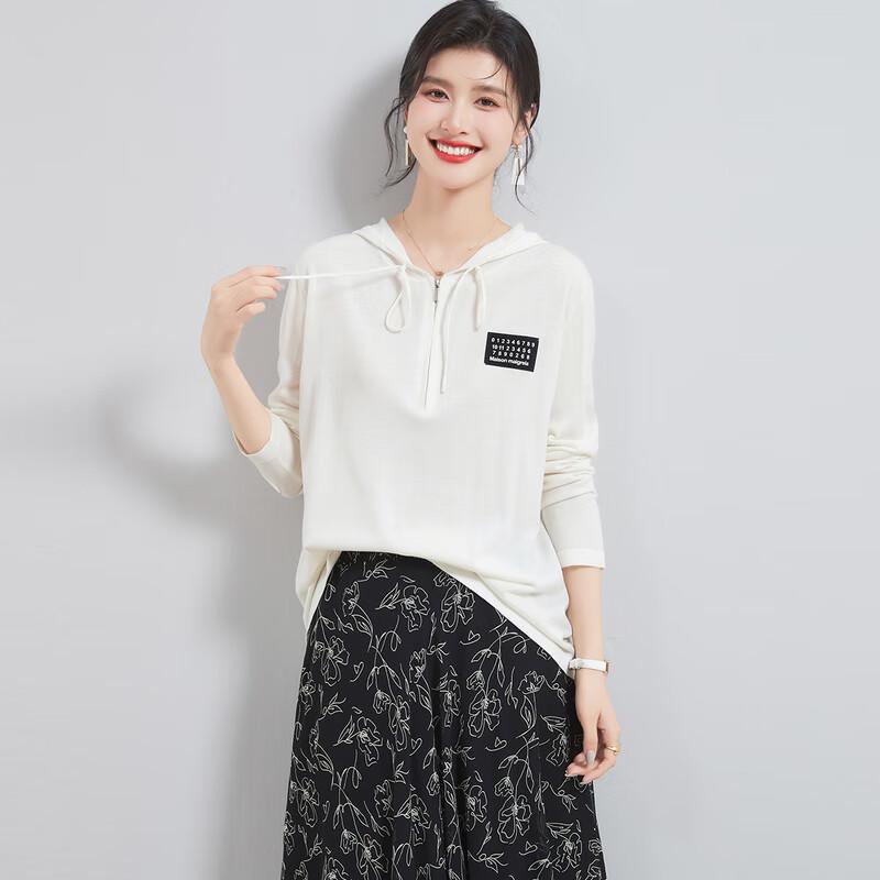 Women s Casual Wool Blend Hooded Zip-Up Knit Sweater L
Women s Casual Wool Blend Hooded Zip-Up Knit Sweater L