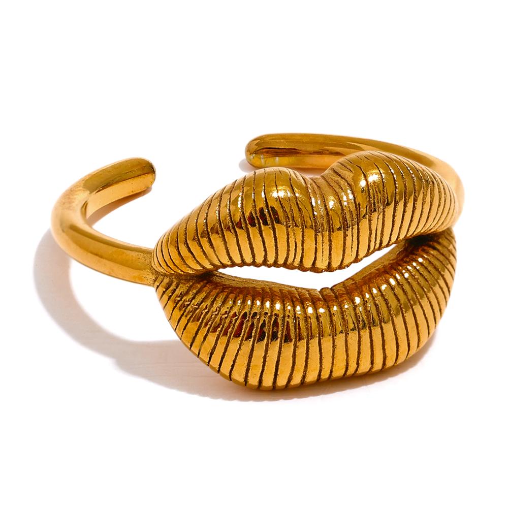 Yhpup Stainless Steel Lip Open Fashion Ring 18K PVD Plated Metal Personalized Jewelry Attractive Women Finger Accessories 7
Yhpup Stainless Steel Lip Open Fashion Ring 18K PVD Plated Metal Personalized Jewelry Attractive Women Finger Accessories 7