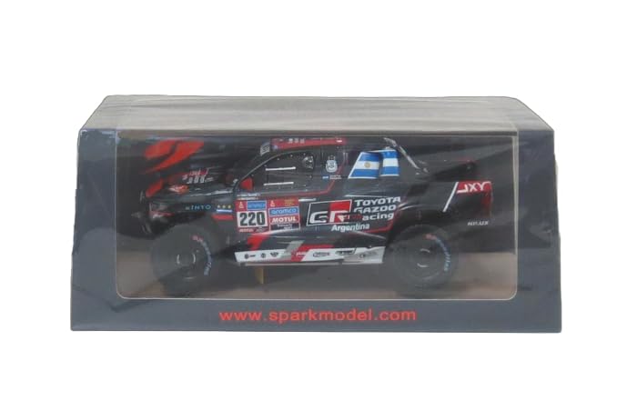 Spark Scale Toyota Hilux 2023 Dakar Rally 7th Place Yacopini Complete Model with Sponsor Logo Display 1/43 #220 J.Cruz
Spark Scale Toyota Hilux 2023 Dakar Rally 7th Place Yacopini Complete Model with Sponsor Logo Display 1/43 #220 J.Cruz