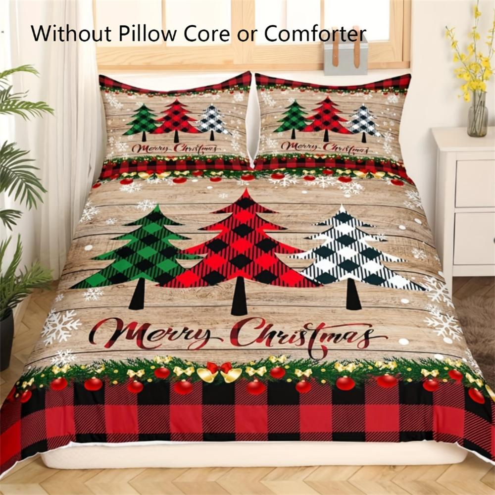 3-Piece Merry Christmas Tree Pattern Microfiber Duvet Cover Set - Soft, Breathable, Hypoallergenic Bedding for Bedroom and Guest EU Single 135x200cm
3-Piece Merry Christmas Tree Pattern Microfiber Duvet Cover Set - Soft, Breathable, Hypoallergenic Bedding for Bedroom and Guest EU Single 135x200cm