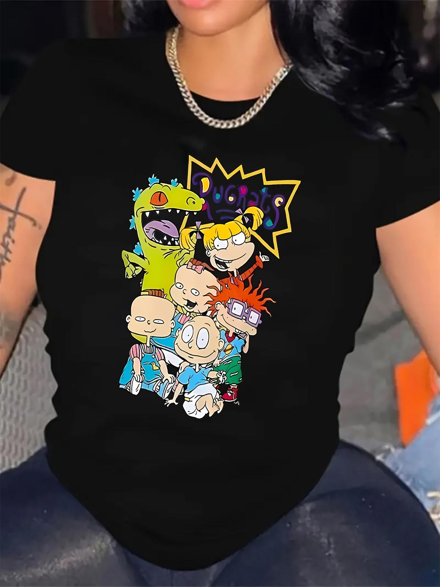 Women s Cartoon Graphic Rugrats Characters Print Casual Crew Neck Polyester Blend with Spandex Fashionable Everyday Top Flexible 4XL
Women s Cartoon Graphic Rugrats Characters Print Casual Crew Neck Polyester Blend with Spandex Fashionable Everyday Top Flexible 4XL