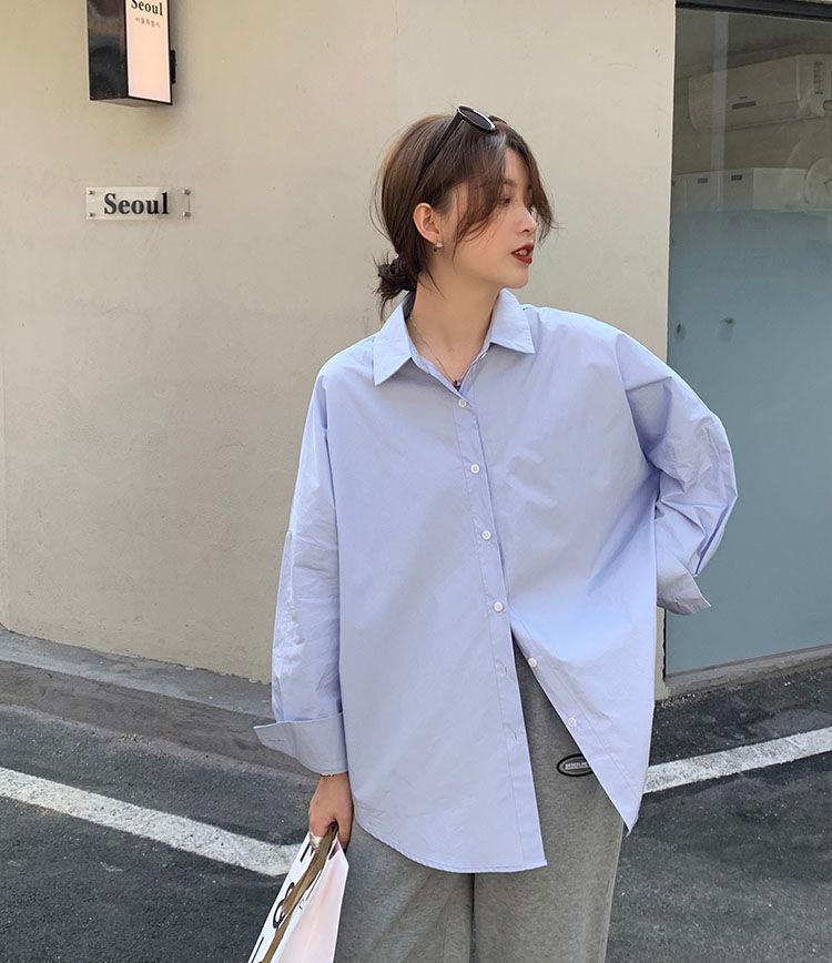 Spring and Autumn Versatile Fashionable Blue Shirt Women s Long-sleeved Korean Version Loose and Simple White Shirt Top Inside and Outside XL
Spring and Autumn Versatile Fashionable Blue Shirt Women s Long-sleeved Korean Version Loose and Simple White Shirt Top Inside and Outside XL