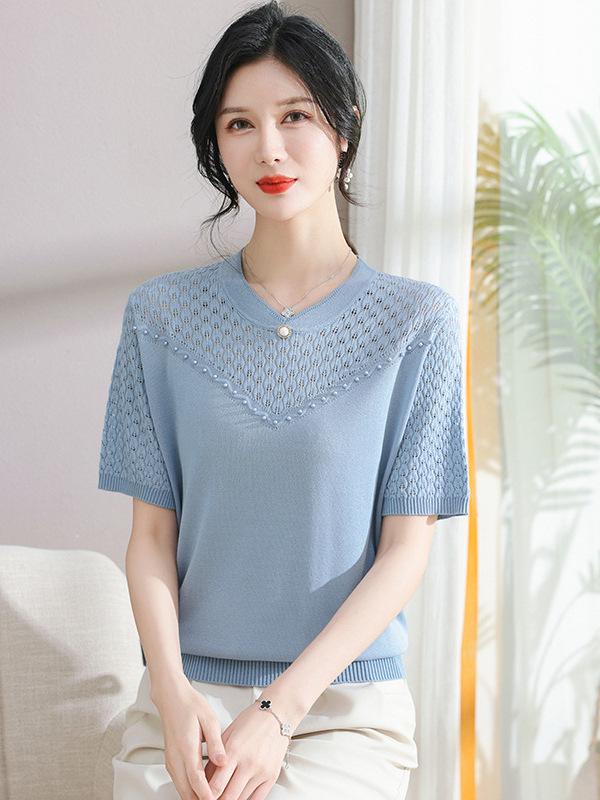 2026 Summer Ice Silk Short-Sleeve T-Shirt Set for Middle-Aged and Elderly Women - Stylish Mother s Day Outfit 3XL (for 150-165 jin) синий
2026 Summer Ice Silk Short-Sleeve T-Shirt Set for Middle-Aged and Elderly Women - Stylish Mother s Day Outfit 3XL (for 150-165 jin) синий