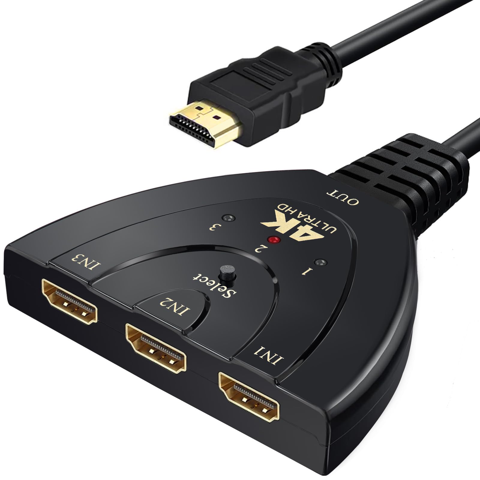 HDMI-коммутатор 4Kx2K HDMI-селектор-распределитель 3 входа 1 выход Оснащен совместимым с NUIKOTI позолоченным разъемом Не требуется источник питания Руководство
HDMI-коммутатор 4Kx2K HDMI-селектор-распределитель 3 входа 1 выход Оснащен совместимым с NUIKOTI позолоченным разъемом Не требуется источник питания Руководство