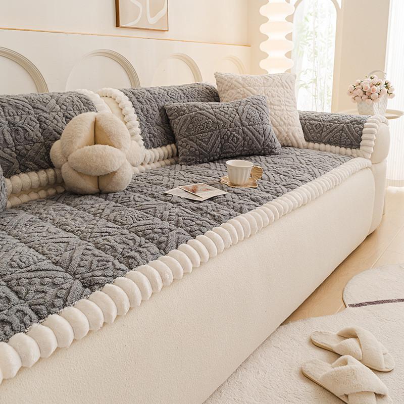Plush Thickened Sofa Cover Four Seasons Universal Anti Slip Furniture Protector for Living Room Soft Comfortable Couch Cushion 1seat 70x70cm-1pcs сірий
Plush Thickened Sofa Cover Four Seasons Universal Anti Slip Furniture Protector for Living Room Soft Comfortable Couch Cushion 1seat 70x70cm-1pcs сірий