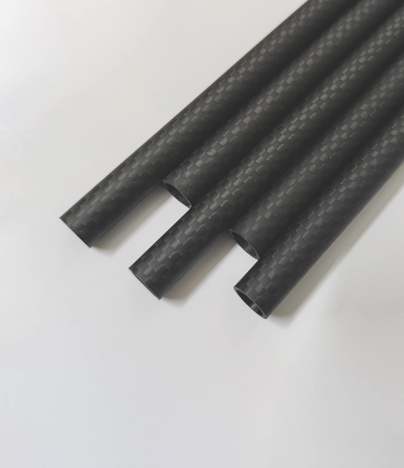 3K Carbon Fiber Hollow Tube, 14mm ID x 16mm OD x 330mm Length (2 Pieces), Matte Weave Surface
3K Carbon Fiber Hollow Tube, 14mm ID x 16mm OD x 330mm Length (2 Pieces), Matte Weave Surface