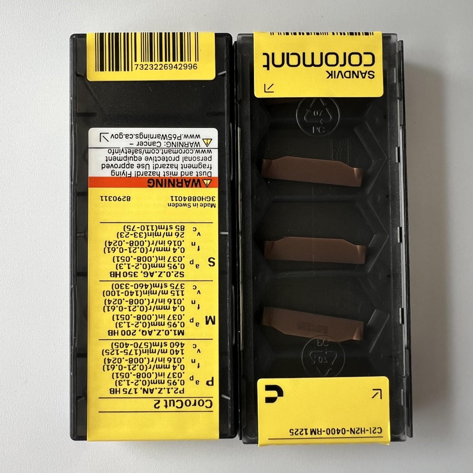 SANDVIK / C2I-H2N-0400-RM 1225 / Original Swedish hard alloy blade 5 Pcs
SANDVIK / C2I-H2N-0400-RM 1225 / Original Swedish hard alloy blade 5 Pcs