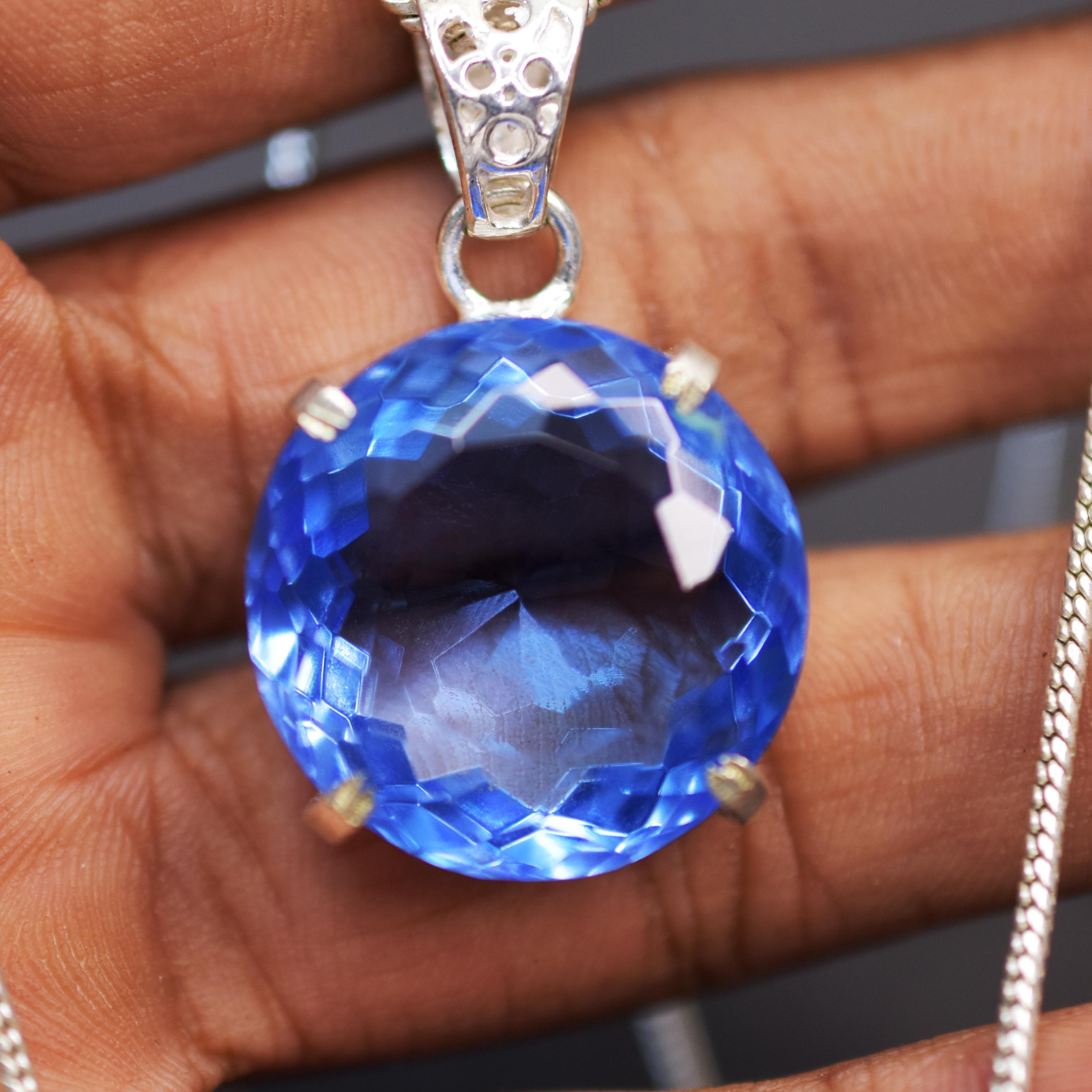 NATURAL London Topaz 925 Sterling Silver Pendant Blue Round 57.80 Ct Gems my-411-k 21.6 MM Approx. синій
NATURAL London Topaz 925 Sterling Silver Pendant Blue Round 57.80 Ct Gems my-411-k 21.6 MM Approx. синій