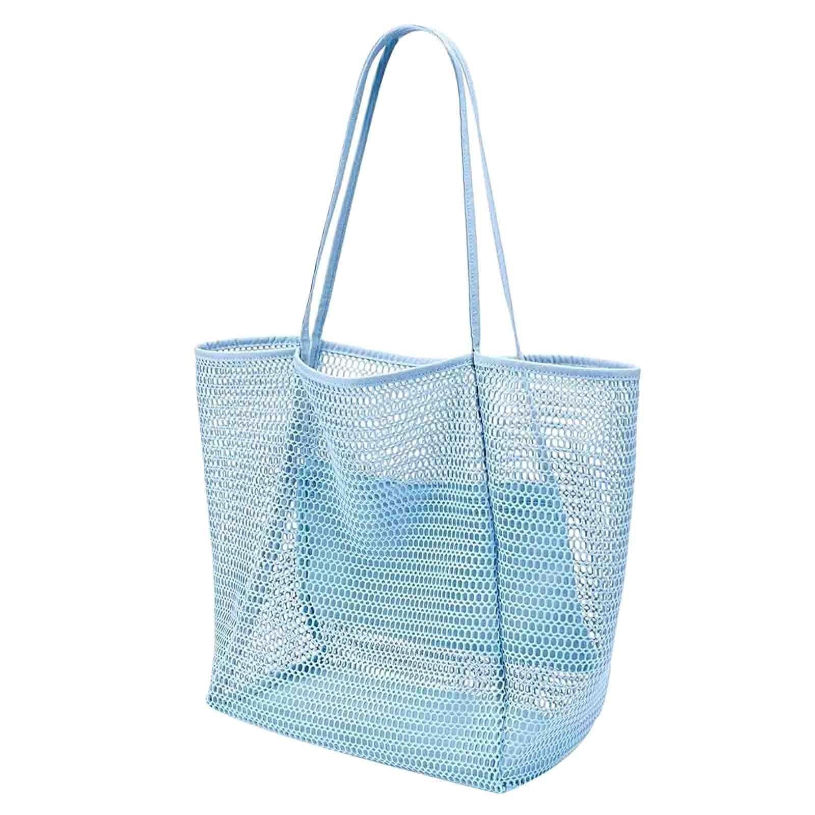 Mesh Beach Tote Bag with Zipper Large Capacity Shoulder Handbag for Women Swimwear Storage and Travel Laundry Organizer One Size
Mesh Beach Tote Bag with Zipper Large Capacity Shoulder Handbag for Women Swimwear Storage and Travel Laundry Organizer One Size