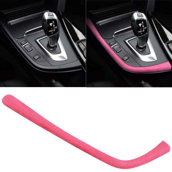 Полосовая отделка Привлекательная износостойкая экологически чистая замшевая накладка на панель переключения передач