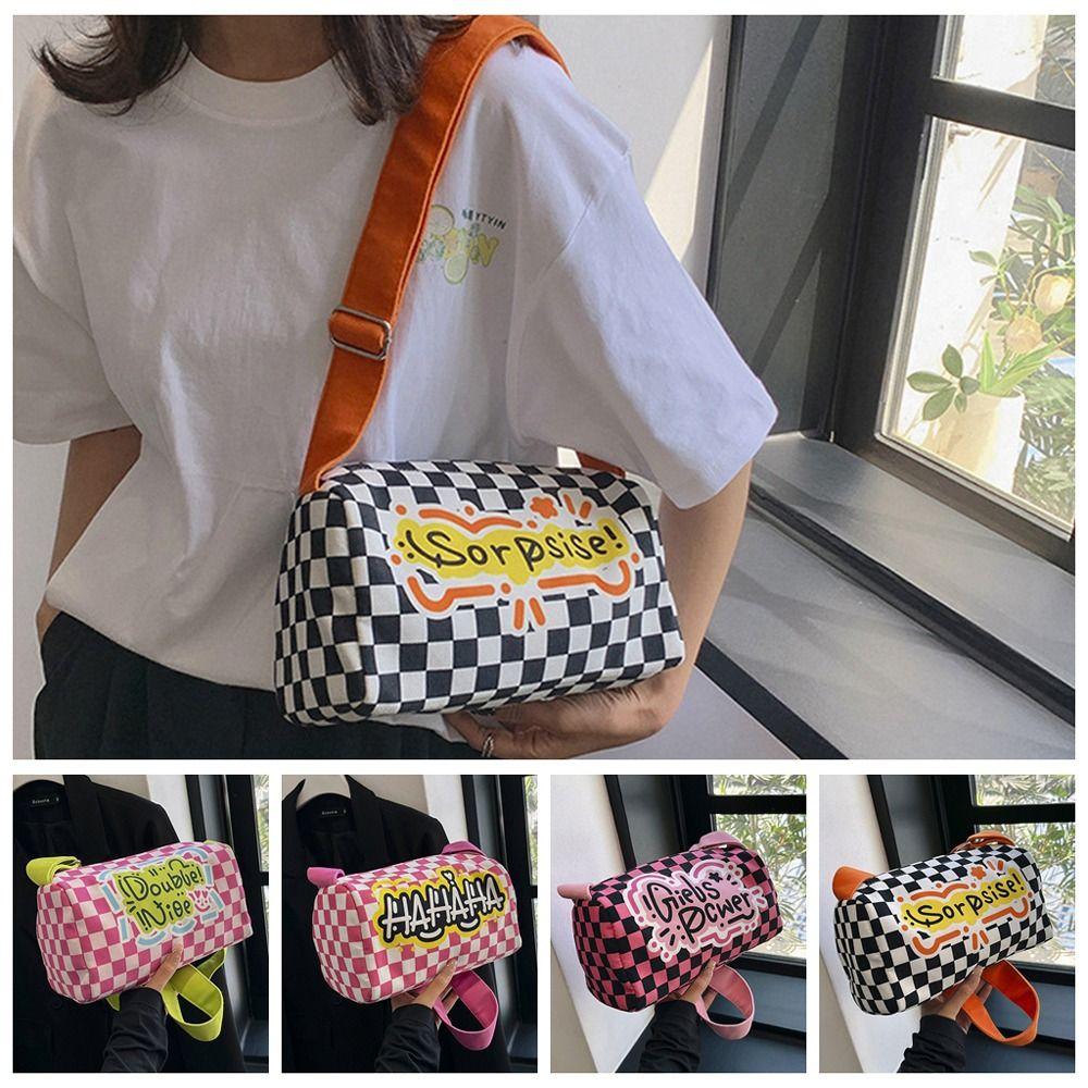 Large Capacity Plaid Message Bag Patchwork Canvas Letter Handbag Pillow Shoulder Bag Outdoor
Large Capacity Plaid Message Bag Patchwork Canvas Letter Handbag Pillow Shoulder Bag Outdoor