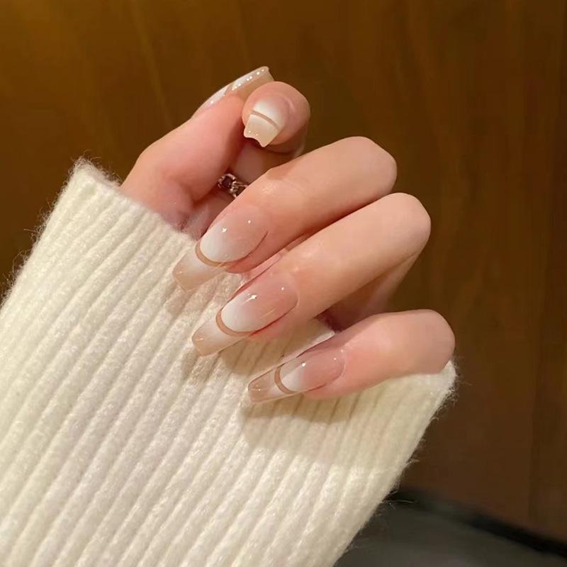 Premium French Gradient Long Nails, Celebrity Style, Killer Accent - Finished Wearable Nail Art
Premium French Gradient Long Nails, Celebrity Style, Killer Accent - Finished Wearable Nail Art