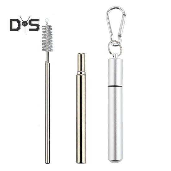 Выдвижная трубочка из нержавеющей стали с брелоком для ключей, щеточкой для чистки, портативный складной металлический набор трубочек для путешествий, необходимых вещей на круизном судне
Выдвижная трубочка из нержавеющей стали с брелоком для ключей, щеточкой для чистки, портативный складной металлический набор трубочек для путешествий, необходимых вещей на круизном судне