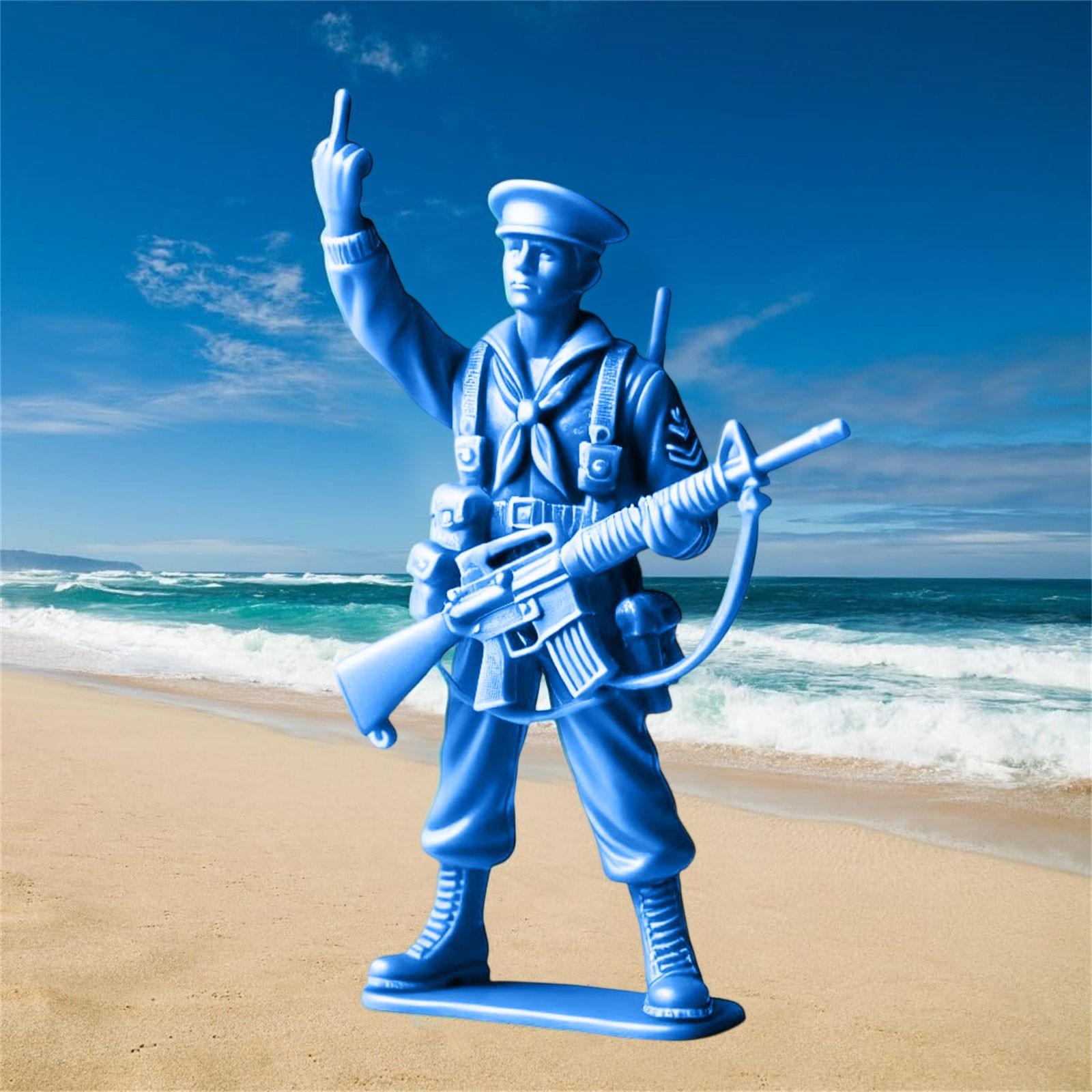 Забавная статуэтка солдата, показывающего средний палец, настольные украшения, зеленый, военный, синий, моряк, средний палец, пластиковые фигурки, игрушка One Size
Забавная статуэтка солдата, показывающего средний палец, настольные украшения, зеленый, военный, синий, моряк, средний палец, пластиковые фигурки, игрушка One Size