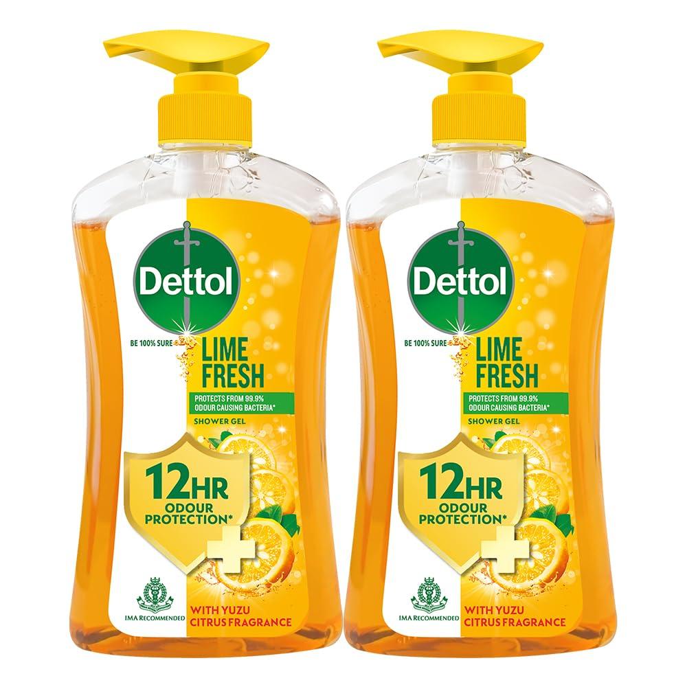 Dettol Body Wash and Shower Gel, Lime fresh-500ml,Pack Of 2
Dettol Body Wash and Shower Gel, Lime fresh-500ml,Pack Of 2