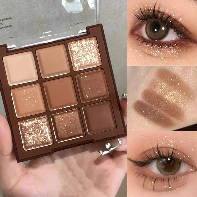 9 цветов шоколадной палитры теней для век Pearly Matte Earth Color Палитра теней для век Shiny Sequins Eye Pigments Стойкий макияж
9 цветов шоколадной палитры теней для век Pearly Matte Earth Color Палитра теней для век Shiny Sequins Eye Pigments Стойкий макияж