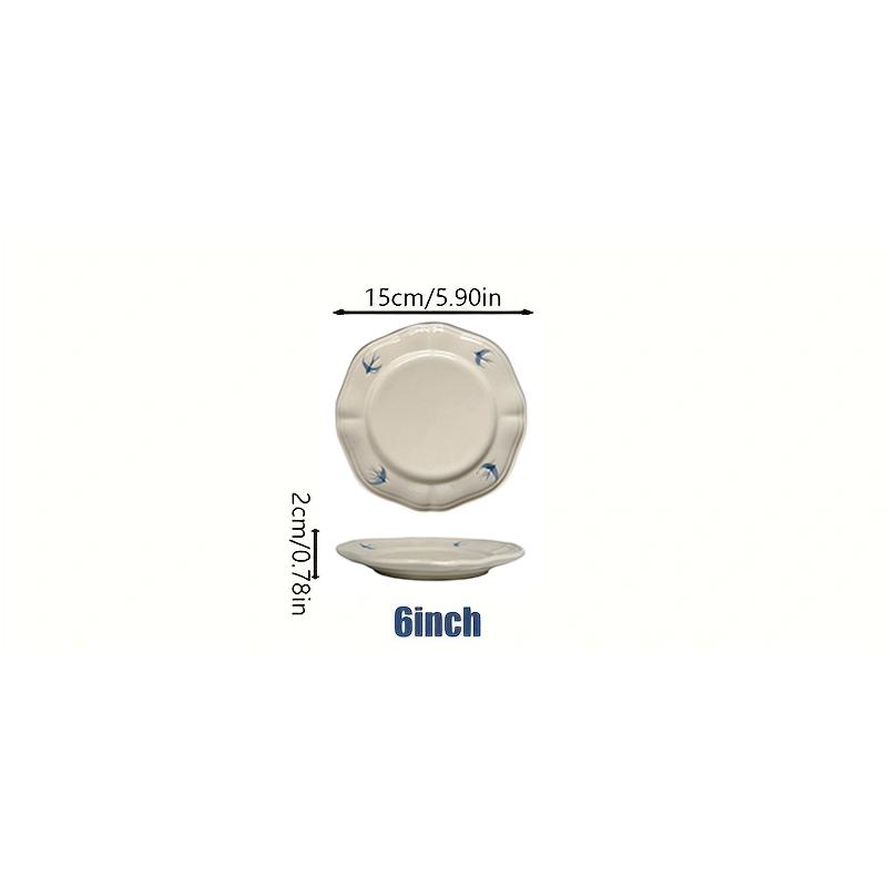 1Pc Yangu Ceramic Dinner Plate, Simple and Creative Yangu Tray, Blue Swallow Cake Dessert Plate, Suitable for Creative Restaurant Tableware
1Pc Yangu Ceramic Dinner Plate, Simple and Creative Yangu Tray, Blue Swallow Cake Dessert Plate, Suitable for Creative Restaurant Tableware