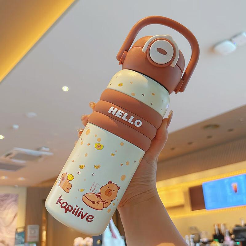 Portable Stainless Steel Insulated Mug with Straw
Portable Stainless Steel Insulated Mug with Straw
