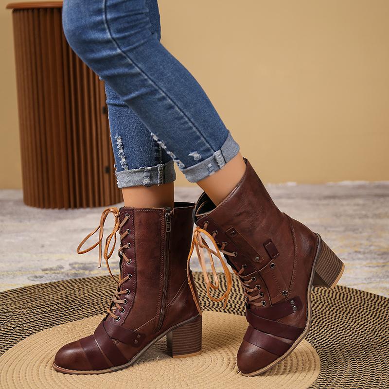 Women s Boots 2024 New Autumn Winter Outdoor Lace-up Ankle Boots Ladies Square Heel PU Boot Size 43 Casual Retro Booties Woman
Women s Boots 2024 New Autumn Winter Outdoor Lace-up Ankle Boots Ladies Square Heel PU Boot Size 43 Casual Retro Booties Woman