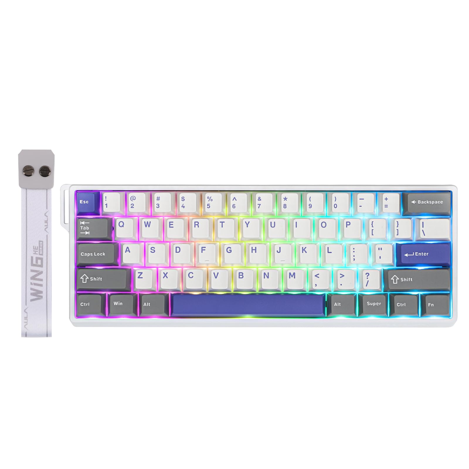 EPOMAKER AULA WIN60 HE MAX Wired Magnetic Keyboard Adjustable Actuation Point 8000Hz Polling Rate Hall Effect Switch Hot Swap Compatible for FPS
EPOMAKER AULA WIN60 HE MAX Wired Magnetic Keyboard Adjustable Actuation Point 8000Hz Polling Rate Hall Effect Switch Hot Swap Compatible for FPS