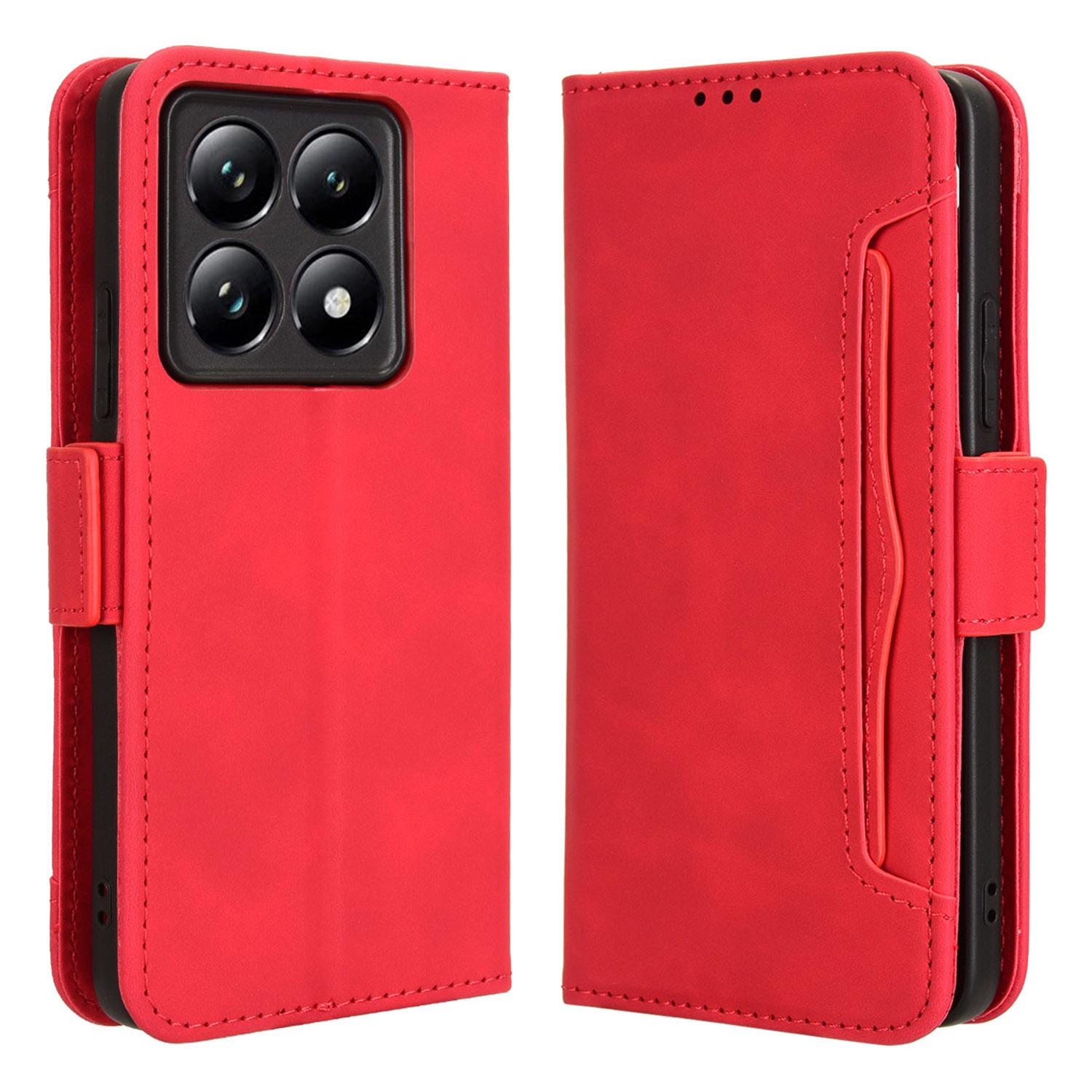 For Xiaomi 14T Leather Case Phone Wallet Cover with Multiple Card Slots Red
For Xiaomi 14T Leather Case Phone Wallet Cover with Multiple Card Slots Red