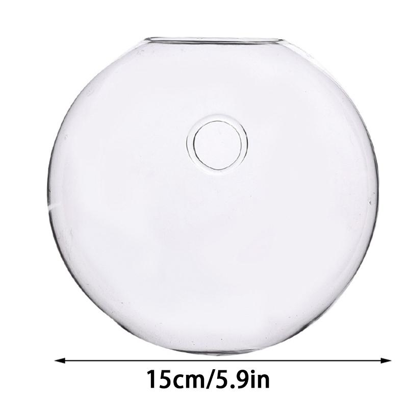 Прозрачная настенная ваза, полукруглая гидропонная ваза, аквариумы, горшечные растения, цветочный горшок, настенное украшение для офиса