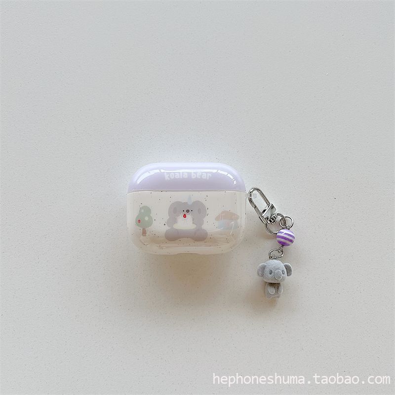 Protective Case AirPods Pro2 Generation Earphone Sleeves Apple Airpods3 Generation Wireless Bluetooth 2 Generation 3 Generation Earphone Case Apple AirPods 4 Purple ink koala + pendant
Protective Case AirPods Pro2 Generation Earphone Sleeves Apple Airpods3 Generation Wireless Bluetooth 2 Generation 3 Generation Earphone Case Apple AirPods 4 Purple ink koala + pendant