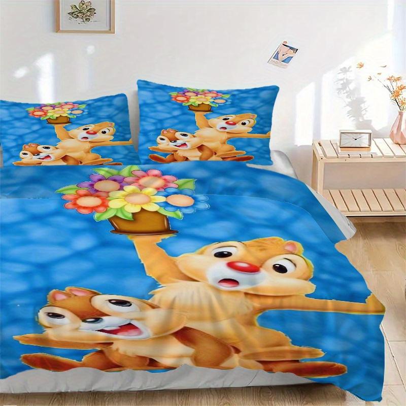 3pcs Chip & Dale Floral Bouquet Printed Quilt Set - Includes 1 Quilt Cover and 2 Pillowcases, Machine Washable - Suitable for All Seasons.S020 135x200cm
3pcs Chip & Dale Floral Bouquet Printed Quilt Set - Includes 1 Quilt Cover and 2 Pillowcases, Machine Washable - Suitable for All Seasons.S020 135x200cm