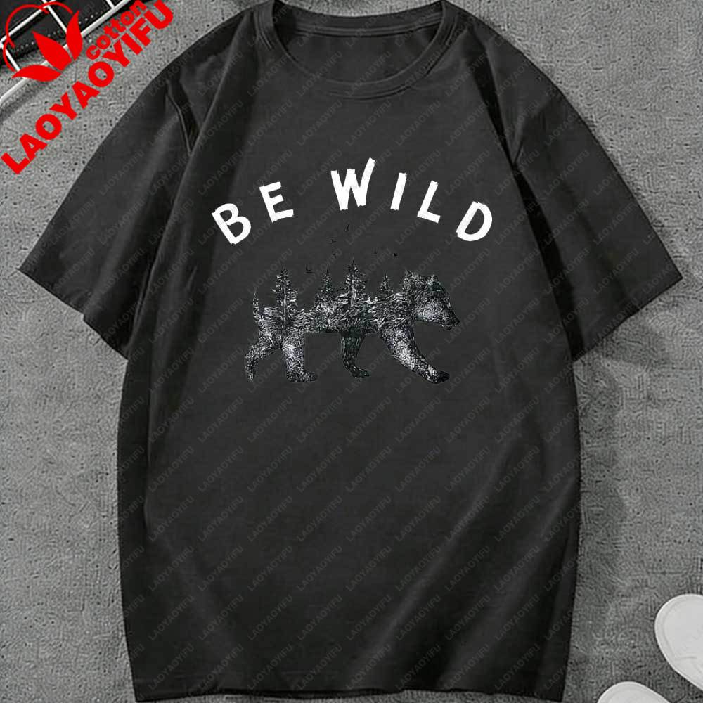 Be Wild Bear Forest Landscape Print T Shirt Unisex Women Casual Oversized Short Sleeve Trendy Streetwear Cotton Tops Retro Gift Tee 3XL
Be Wild Bear Forest Landscape Print T Shirt Unisex Women Casual Oversized Short Sleeve Trendy Streetwear Cotton Tops Retro Gift Tee 3XL