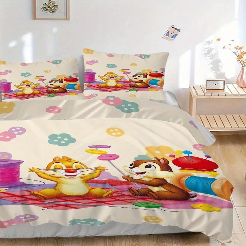3pcs Ball of String Chip n Dale Cartoon Design Printed Quilt Set - Includes 1 Quilt Cover and 2 Pillowcases, Machine Washable - Suitable for Al 135x200cm
3pcs Ball of String Chip n Dale Cartoon Design Printed Quilt Set - Includes 1 Quilt Cover and 2 Pillowcases, Machine Washable - Suitable for Al 135x200cm
