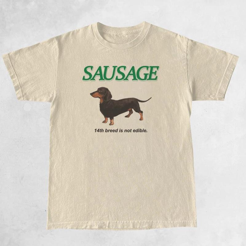Sausage Dog Graphic T Shirt Oversized Korean Fashion Streetwear Women Tops Kawaii Cute Funny TShirts Y2k Aesthetic Tees Clothes S
Sausage Dog Graphic T Shirt Oversized Korean Fashion Streetwear Women Tops Kawaii Cute Funny TShirts Y2k Aesthetic Tees Clothes S
