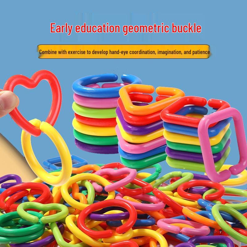 Geometric Ring Buckle Chain Building Block Necklace Toy for Kids - Educational and Developmental
Geometric Ring Buckle Chain Building Block Necklace Toy for Kids - Educational and Developmental