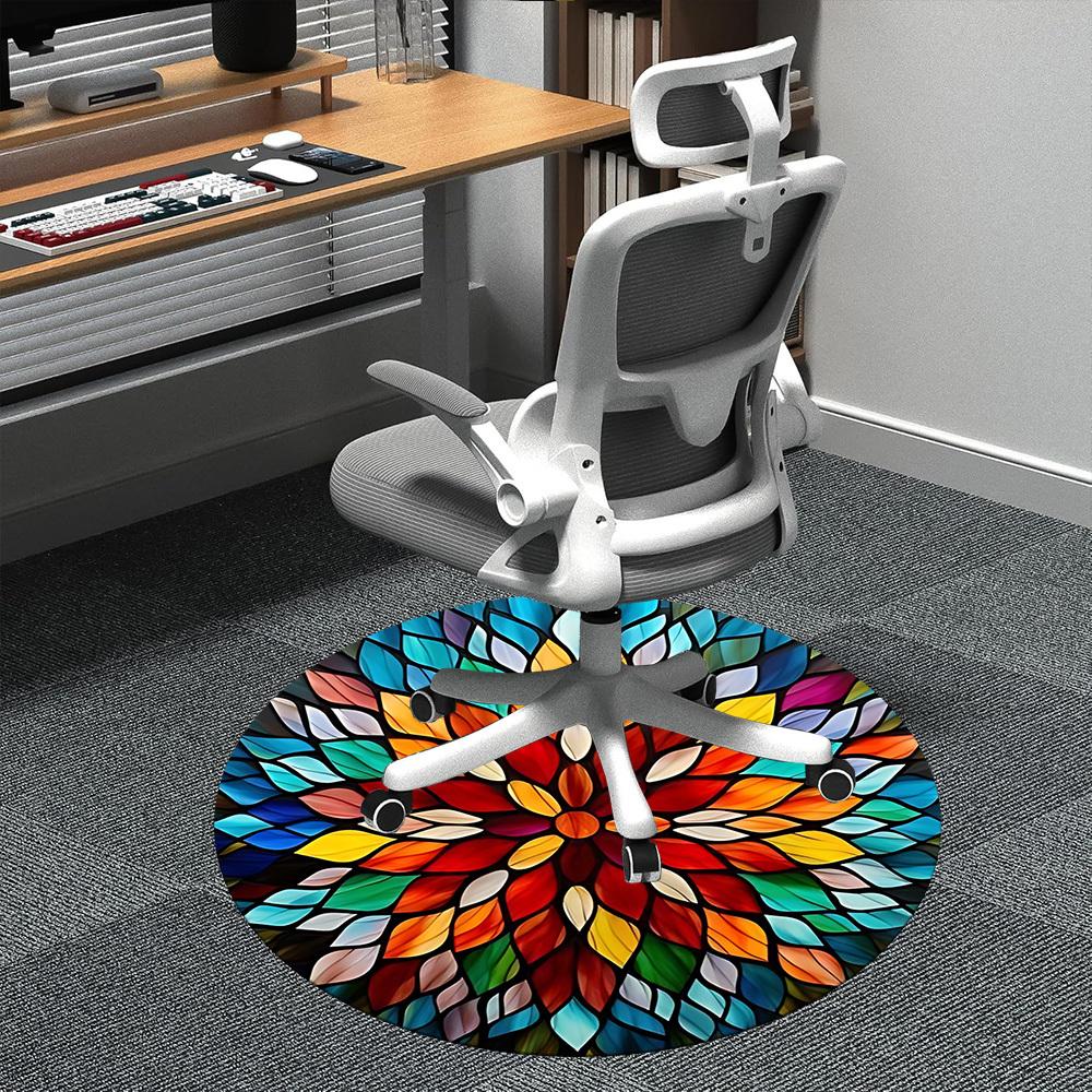 1pc Stained Glass Mandala Office Round Area Rug, Indoor Mat Suitable ForOffice, Under Office Chairs Bedroom Living Room Home Decor, Room Deco D165 80cm by 80cm
1pc Stained Glass Mandala Office Round Area Rug, Indoor Mat Suitable ForOffice, Under Office Chairs Bedroom Living Room Home Decor, Room Deco D165 80cm by 80cm