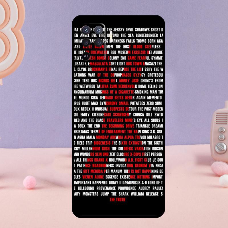The X Files TV Series Phone Case For Oppo A58 A18 A38 A78 A98 A17 A77 A80 A40 A60 A16 A76 A96 A74 A94 A54 A15 A57S OPPO A79 5G
The X Files TV Series Phone Case For Oppo A58 A18 A38 A78 A98 A17 A77 A80 A40 A60 A16 A76 A96 A74 A94 A54 A15 A57S OPPO A79 5G