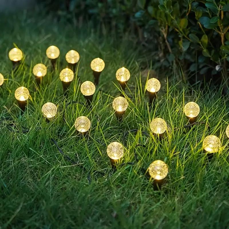 Outdoor Solar Bubbles Lawn Lamp String Set Landscape Decoration Waterproof Leds Solar-Powered Stake Lights for Garden Yard 15 LEDS
Outdoor Solar Bubbles Lawn Lamp String Set Landscape Decoration Waterproof Leds Solar-Powered Stake Lights for Garden Yard 15 LEDS