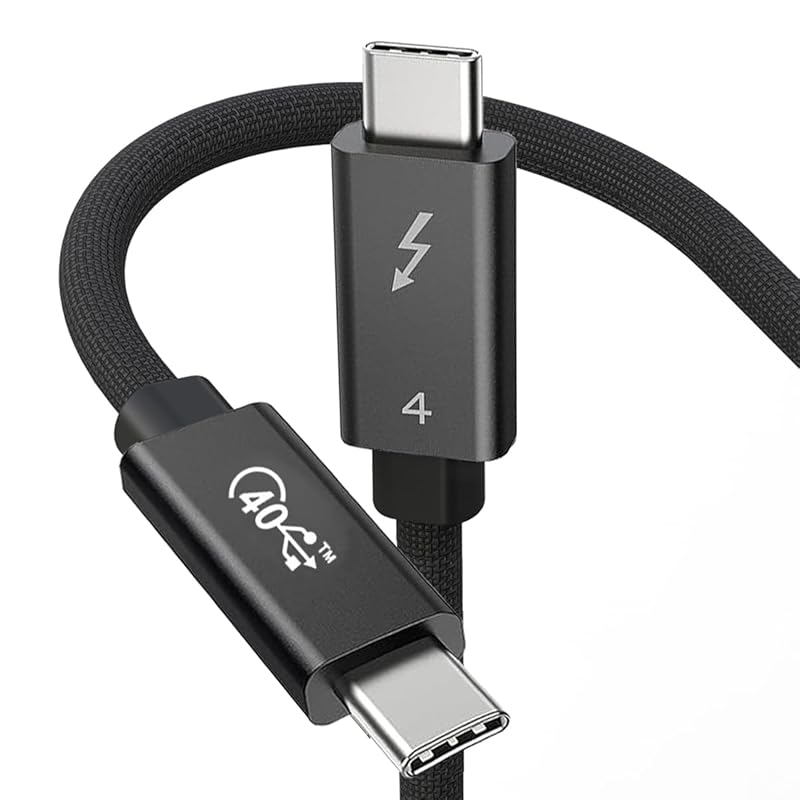 Thunderbolt 4 cable black 1m 240W fast charging 8K compatible 40 Gbps data transfer Type-C &Type-C USB-C & MacBook/iPad/Mac mini/iphone15/iphone
Thunderbolt 4 cable black 1m 240W fast charging 8K compatible 40 Gbps data transfer Type-C &Type-C USB-C & MacBook/iPad/Mac mini/iphone15/iphone