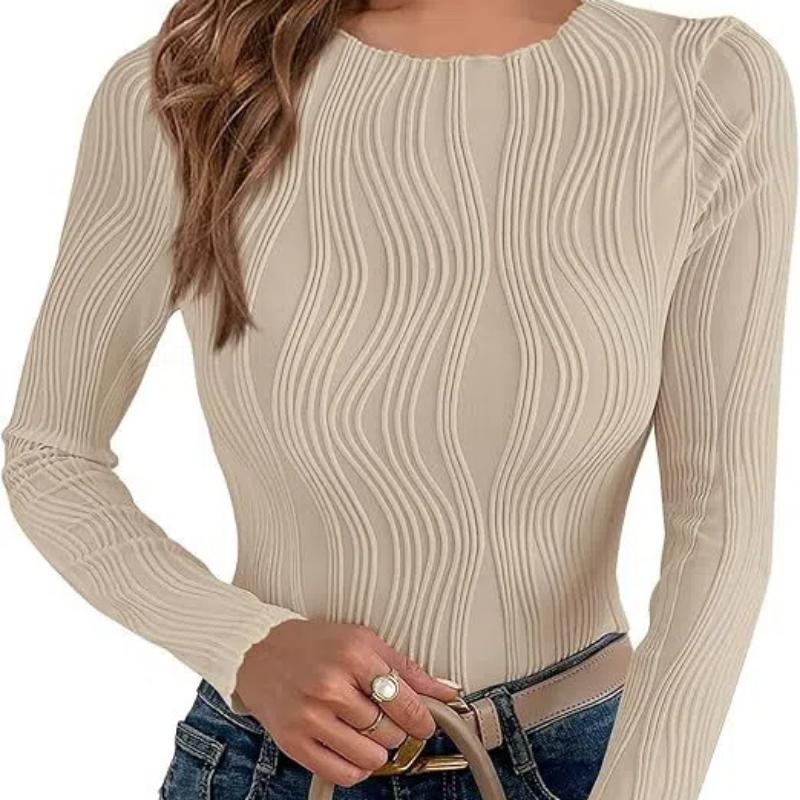 Women s Tops Cute Long Sleeve Crewneck Blouses Plain Slim Fit Fall Shirts Textured Knit Basic T Shirts Round Neck T-Shirt Sexy Base Layer Top XXL хакі
Women s Tops Cute Long Sleeve Crewneck Blouses Plain Slim Fit Fall Shirts Textured Knit Basic T Shirts Round Neck T-Shirt Sexy Base Layer Top XXL хакі